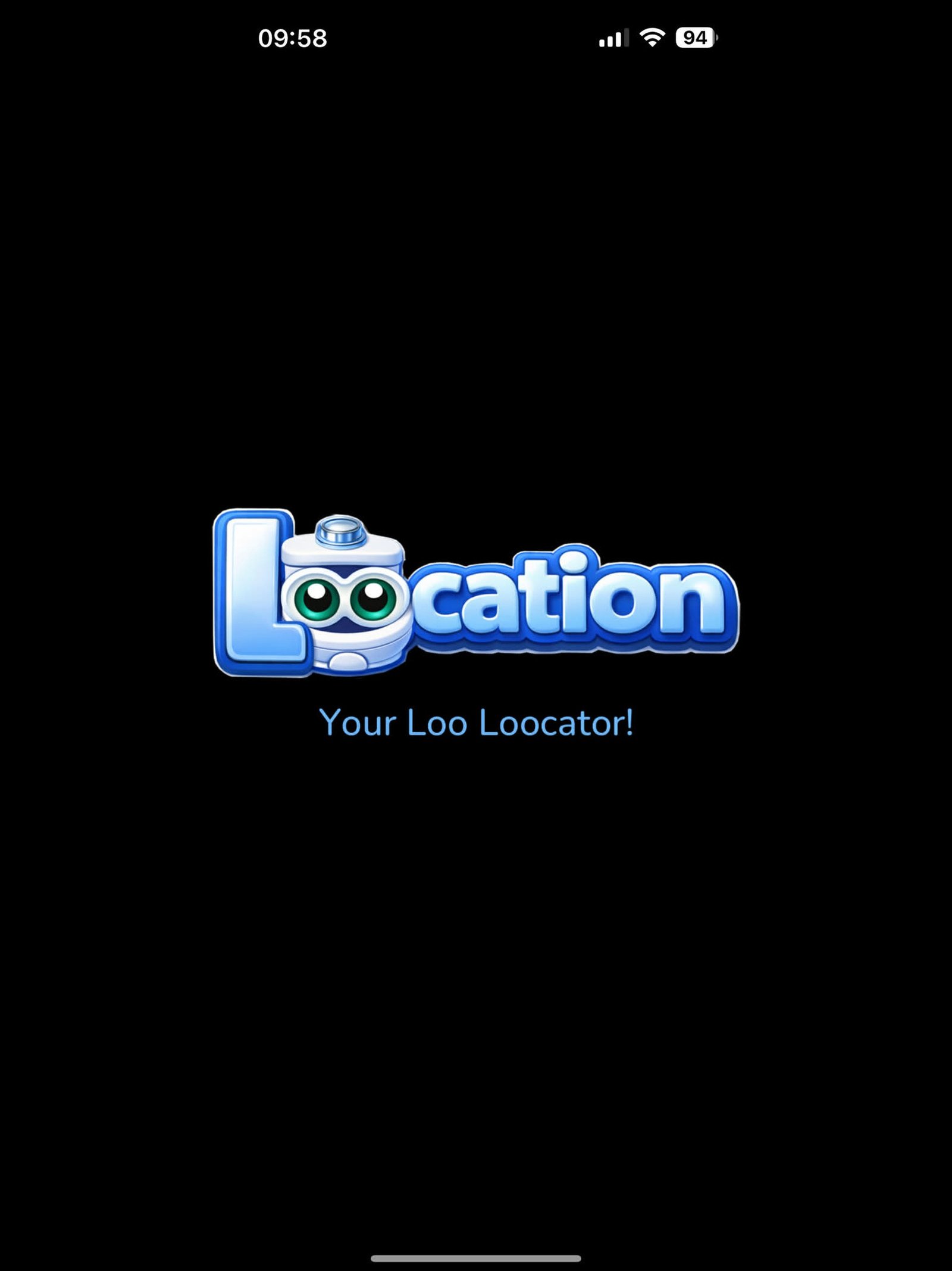 Loocation splash screen